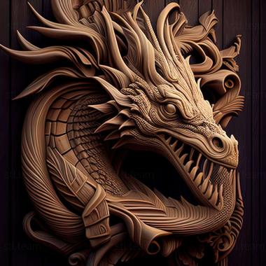 3D model dragon (STL)